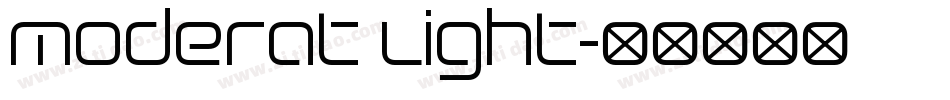 Moderat Light字体转换